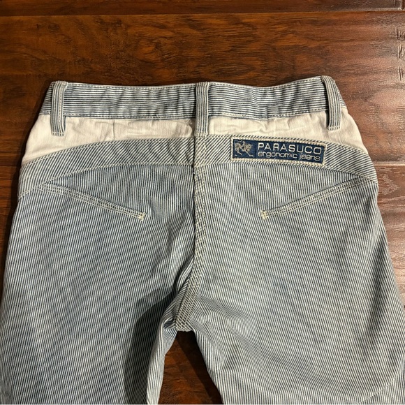 Parasuco Blue and White Striped Jeans - Picture 8 of 8